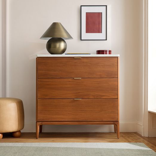Parker Marble 3-Drawer Dresser (36") by West Elm