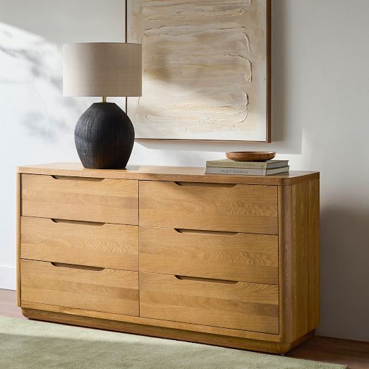 Mariselle Oak 6-Drawer Dresser (64") by West Elm