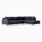 Harper 2-Piece Bumper Chaise Sectional (106"&ndash;116")