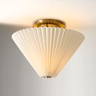 Pierce &amp; Ward Pleated Flush Mount (12")