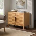 Calitha Two-Tone Oak Wooden Cabinet (40")