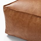 Vegan Leather Lounger Ottoman