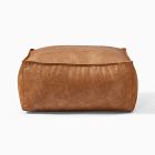 Vegan Leather Lounger Ottoman