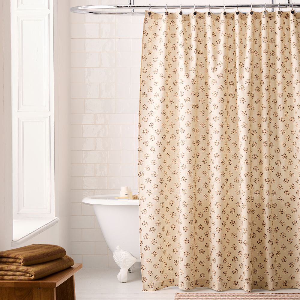 Emma Chamberlain Floral Shower Curtain - 72x74, Multi