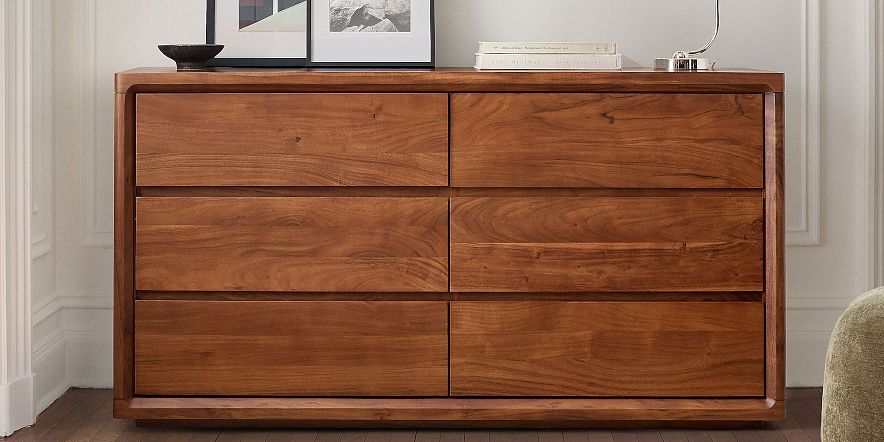 5 drawer tall dresser SICOTAS Cas 2 Pieces 5 Drawers Fluted Dressers Vertical Chest of Drawers 50.7