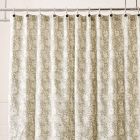 Floral Block Print Shower Curtain
