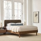 Miles Wood &amp; Upholstered Bed