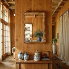 Gilded Wave Gold Wall Mirror