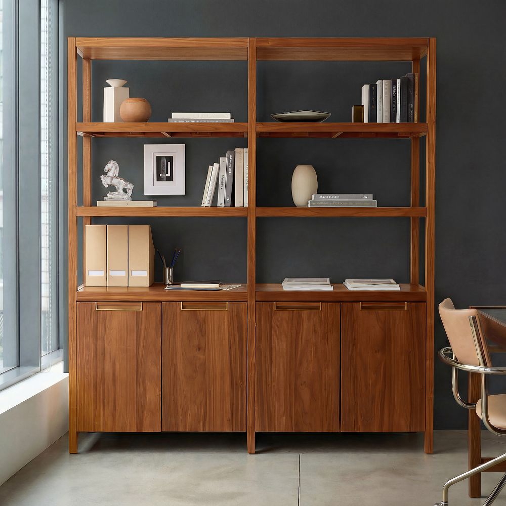 Hughes Tall Double Wide Bookcase (68") by West Elm