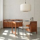 Hughes Desk with File Cabinet (56") &amp; Open/Closed Storage Cabinet (66") Set