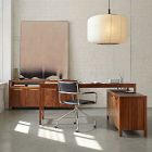 Hughes L-Shaped Desk with File &amp; Storage Cabinets (68") &amp; Open/Closed Storage Cabinet (66") Set