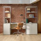 Marlowe Desk (42"), Narrow Shelf (18") &amp; Wide Shelf (30") Set