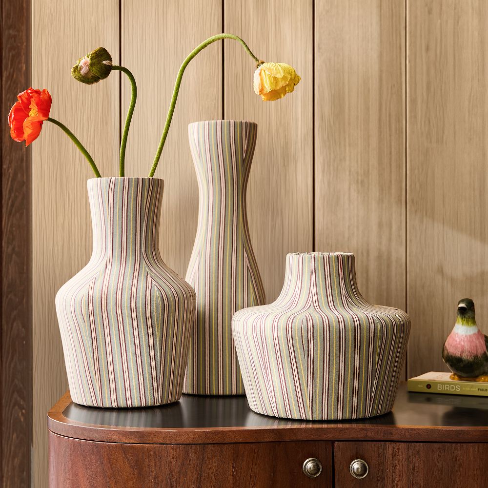 Emma Chamberlain Fabric-Wrapped Vase