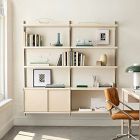 Tandem Modular Double Wide Open &amp; Storage Shelf Set