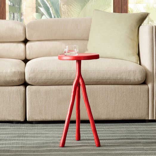 Emma Chamberlain Sculptural Metal Drink Table (10") by West Elm