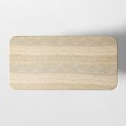 Royce Faux Travertine Pedestal Coffee Table (44")