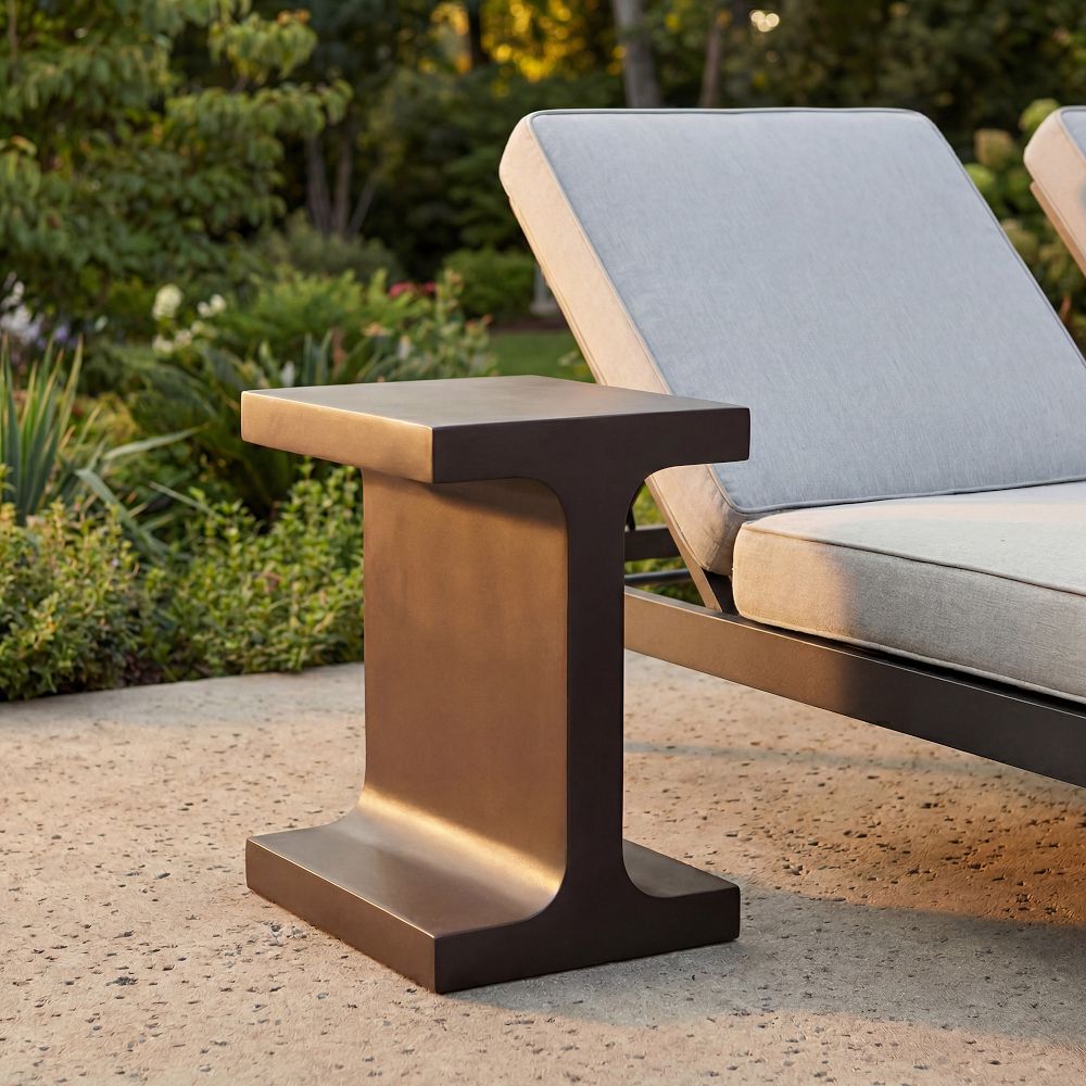 Newcastle Indoor/Outdoor Beam End Table (12") by West Elm