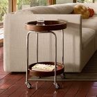 Emma Chamberlain Perforated Round Coffee Cart (17")