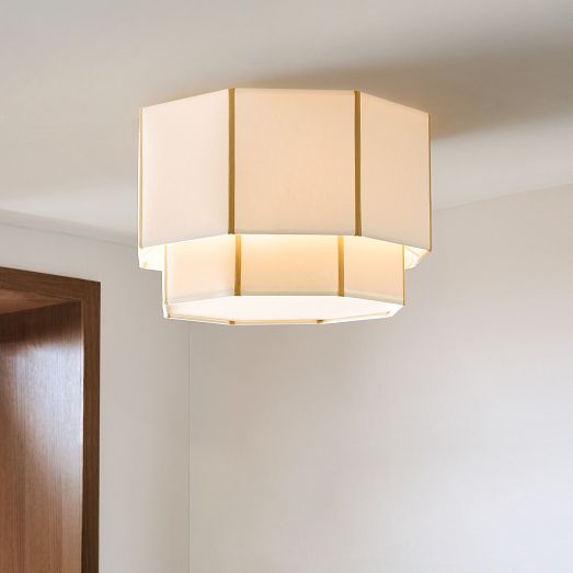 Emma Chamberlain Faceted Flush Mount (16") by West Elm
