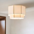 Emma Chamberlain Faceted Flush Mount (16")