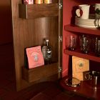 Emma Chamberlain Curved Bar Cabinet (28")