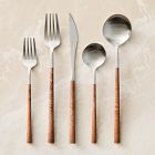 Costa Nova Mito Brushed Stainless Steel Flatware Sets