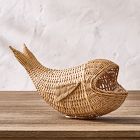 Woven Rattan Sardine Object
