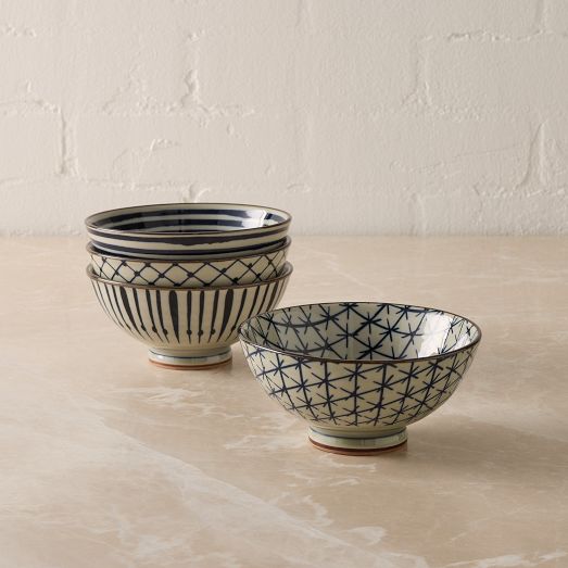 Baso Ceramic Dip Bowls (Set of 4) by West Elm