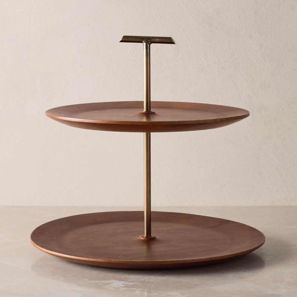 Bodin Tiered Serving Stand - Wood & Metal