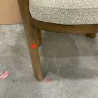 Open Box: Anton Dining Chair - Performance Cozy Boucle Stone, Burnt Wax