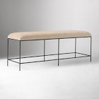 Open Box: Bellmore Bench - Performance Marled Basketweave Tawny