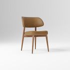 Open Box: Hyde Dining Chair (31.75") - Ludlow Leather Sesame, Cool Walnut