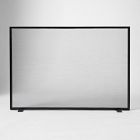 Open Box: Thin Metal Fireplace Screen, 50"W x 35"H - Black