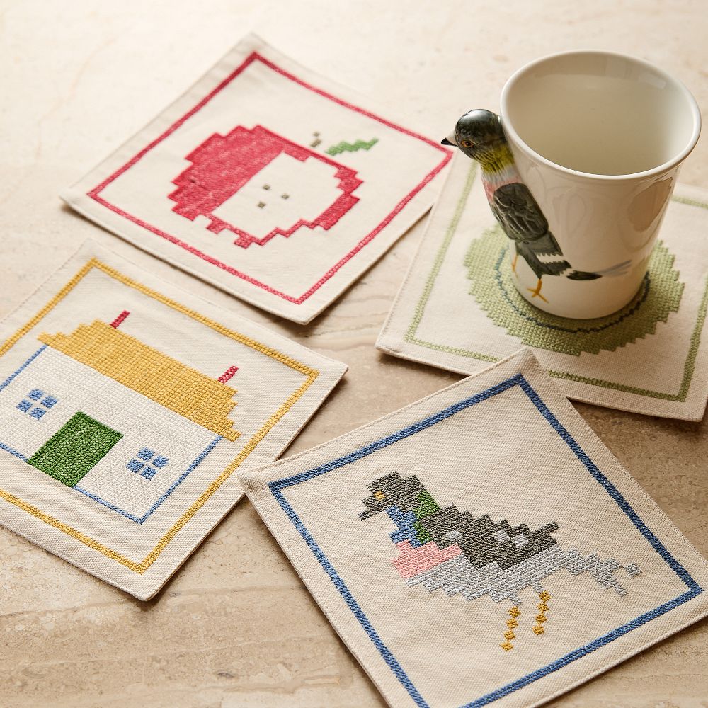 Emma Chamberlain Stitched Cocktail Napkins (Set of 4)