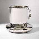 Emma Chamberlain Stainless Steel Mug &amp; Button Saucer Set