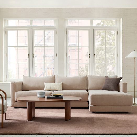 Melbourne 2-Piece Chaise Sectional (112"-122") by West Elm