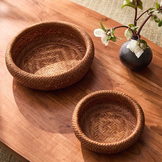 Bamboo Decorative Bowls by West Elm