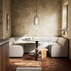 Anniina Channeled U-Shaped Dining Banquette (106"&ndash;119.5")