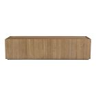 Modern Paneled Wood Media Console (72")