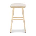 Oak Wood Saddle Bar &amp; Counter Stools