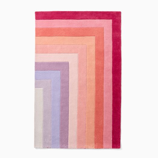 Corner Stripe Performance Rug by West Elm