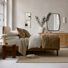 Organic Textured Metal Rectangle Wall Mirror