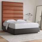 Panel Tufted Wall Mounted Headboard - Leather
