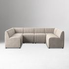 Anniina Channeled U-Shaped Dining Banquette (106"&ndash;119.5")