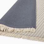 Mini Grid Fringe Rug