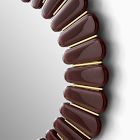 Pierce &amp; Ward Faceted Round Wall Mirror