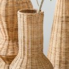 Woven Wicker Floor Vases