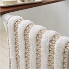 Diamond Tufted Stripe Bath Mat