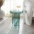 Jazzlyn Glass Side Table (15")