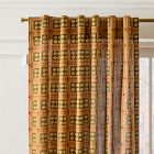 Pierce &amp; Ward Floral Grid Curtain